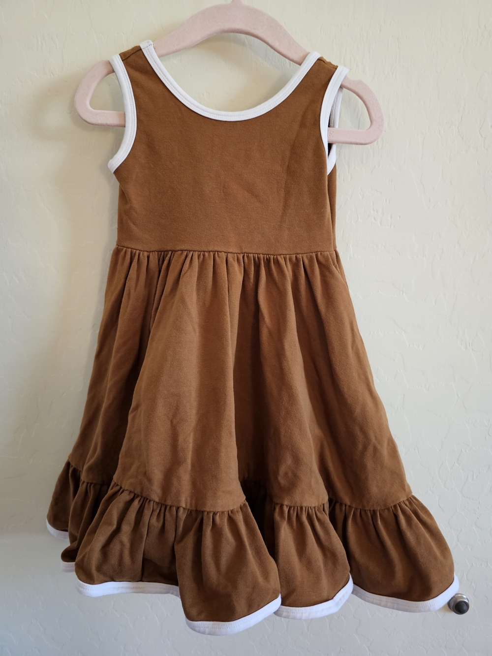 Girlhood By Little Stocking Co Chestnut Sleveless Charm Dress Size 3